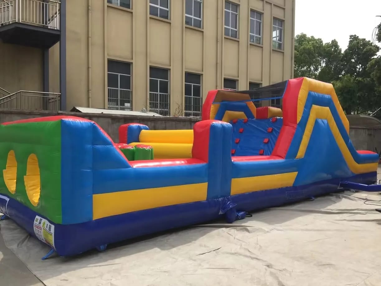 40ft Obstacle Course Rental - Race to Victory | Forest City Bounce