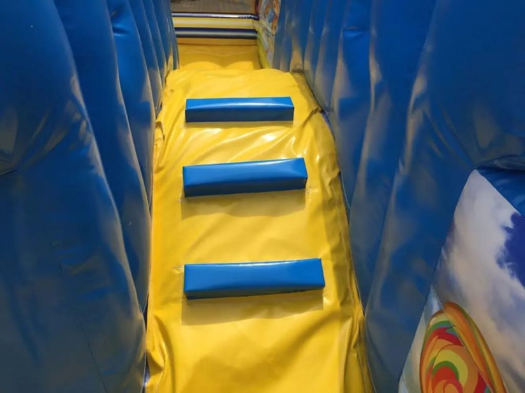 Stairs from an inflatable bounce house