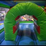 Jungle themed inflatable bounce house